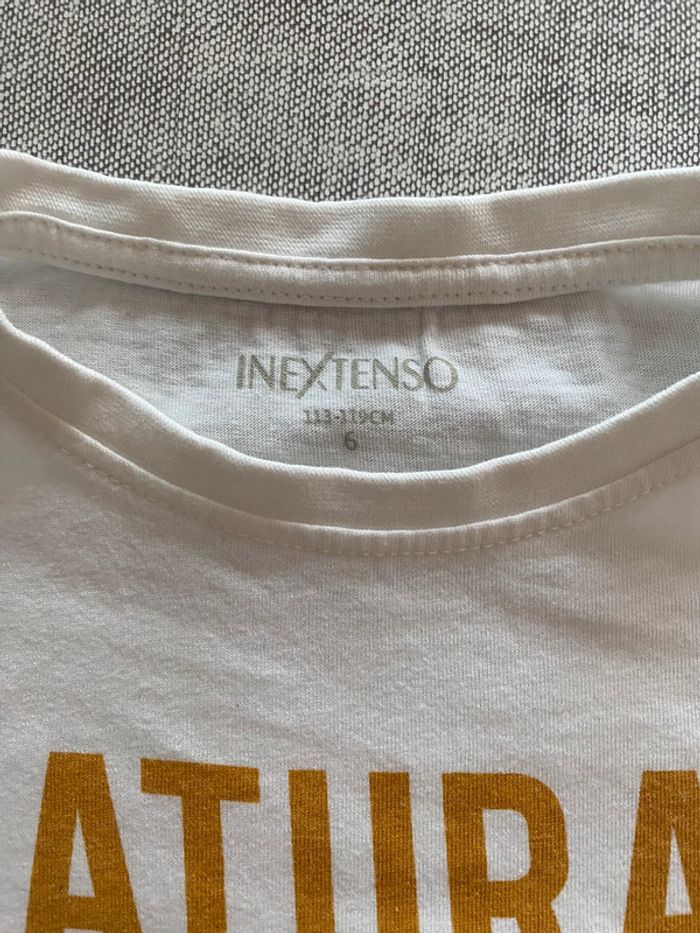 T shirt blanc inextenso 6 ans - photo numéro 3
