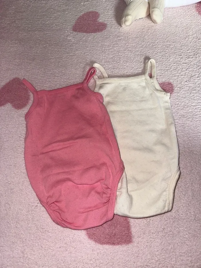 Lot de 2 bodys à bretelles évolutif - photo numéro 2