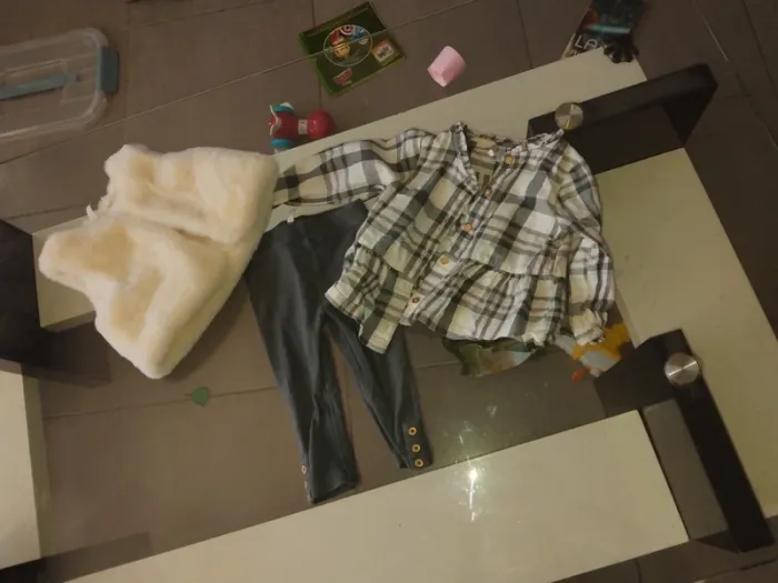 Ensemble 3 pièces fille 12 mois