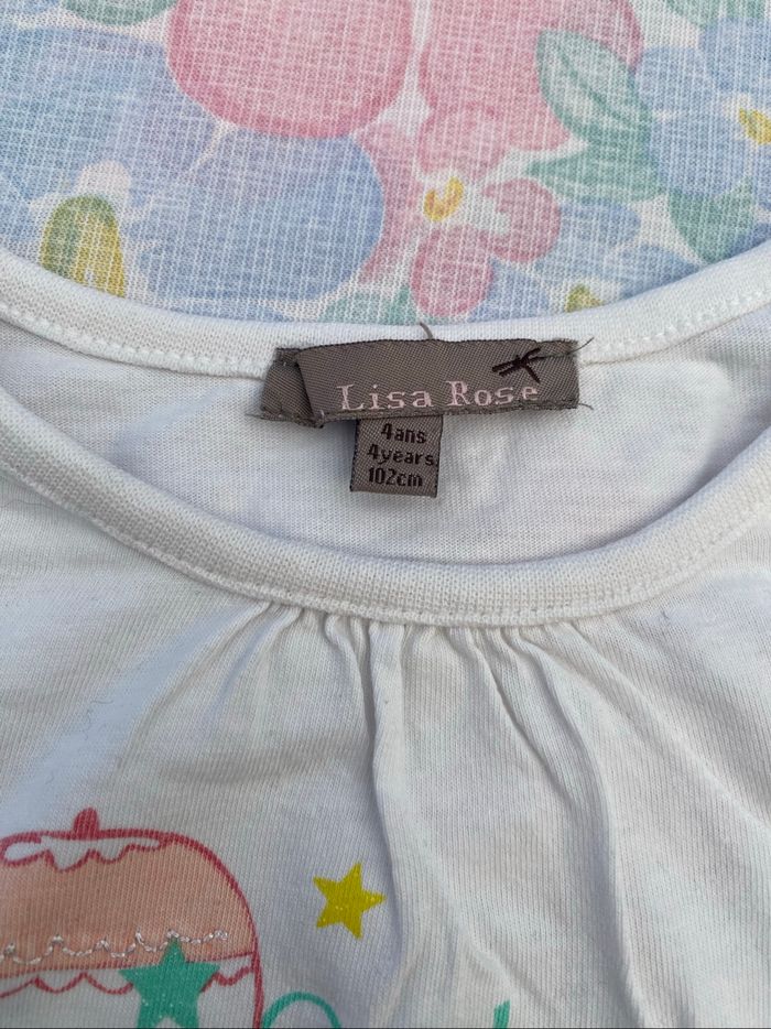 Très beau haut pull teeshirt manches longues 4 ans - photo numéro 4