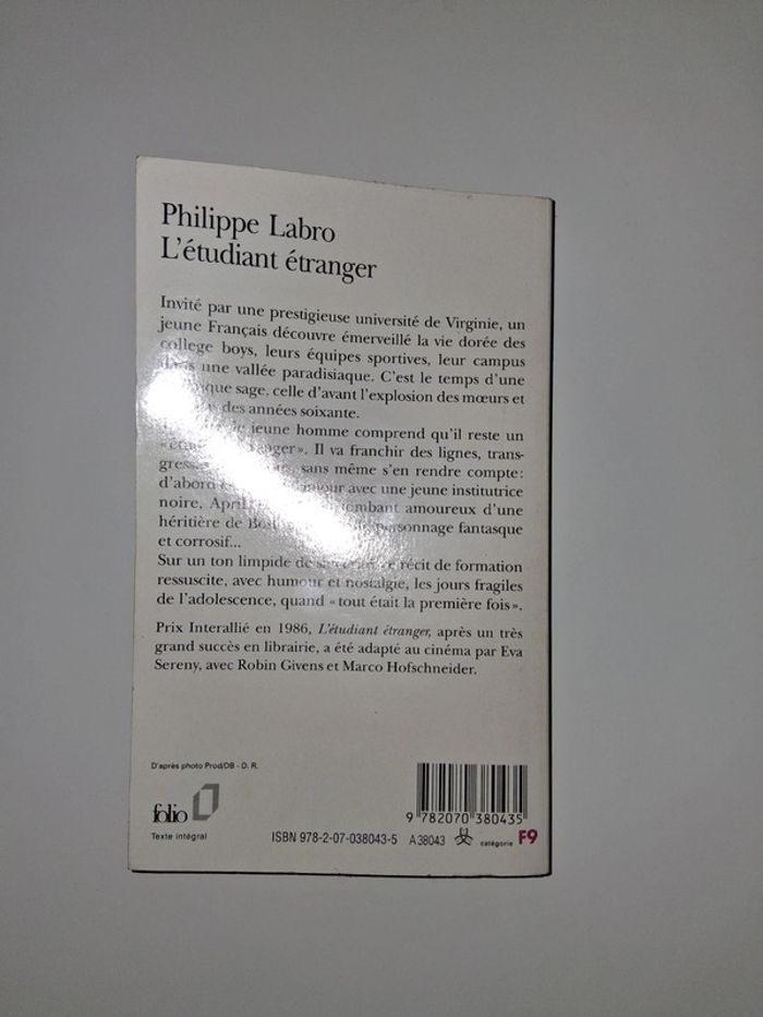 L'étudiant étranger de Philippe Labro - photo numéro 2