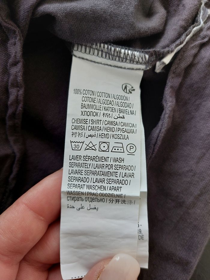 Chemise manche longue avec son nœud papillon garçon 100% coton - photo numéro 4