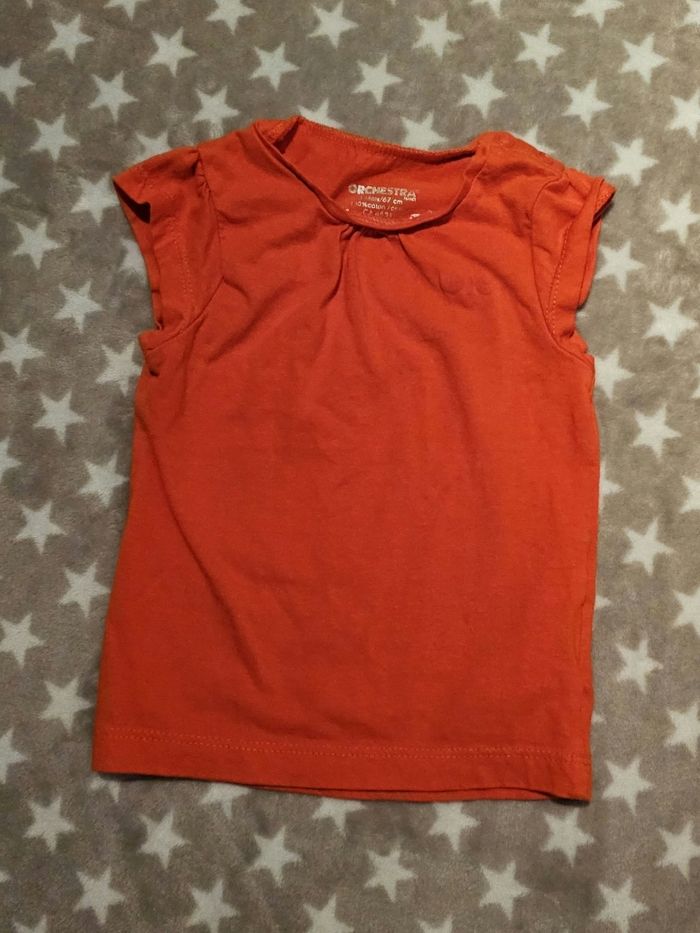 T-shirt fille MC 6 mois