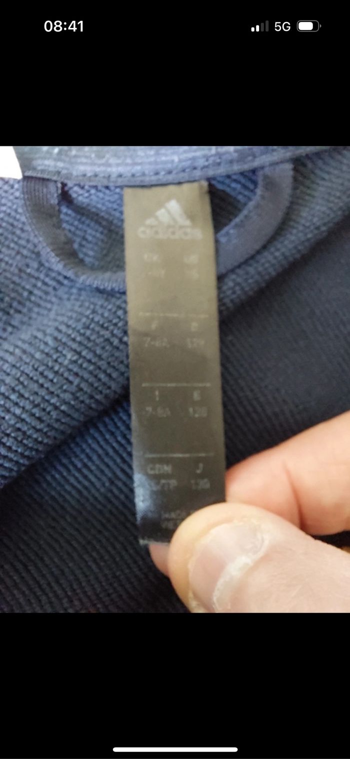 Veste Adidas taille 7 - 8 ans - photo numéro 4