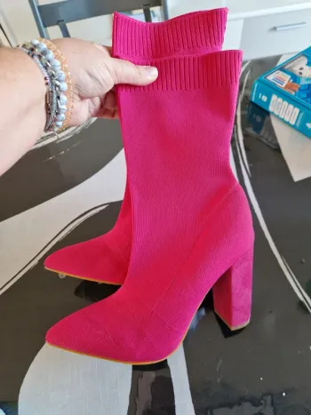 Bottines à talons taille 39 rose cuccoo