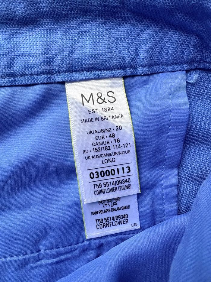 💙 Pantalon bleu M&S Mode – Taille 48 TBE - photo numéro 6