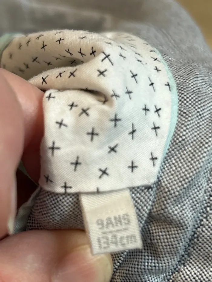 Veste de costume 9 ans Sergent Major gris bleu - photo numéro 4