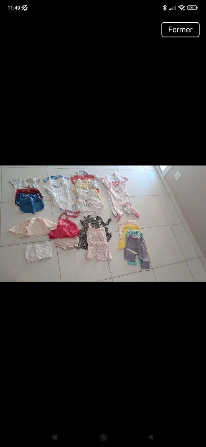 Lot de vêtements 12 mois été bébé fille