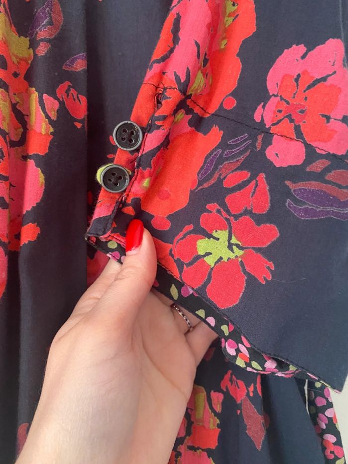 Robe fiancée du Mékong noir et rose - photo numéro 4