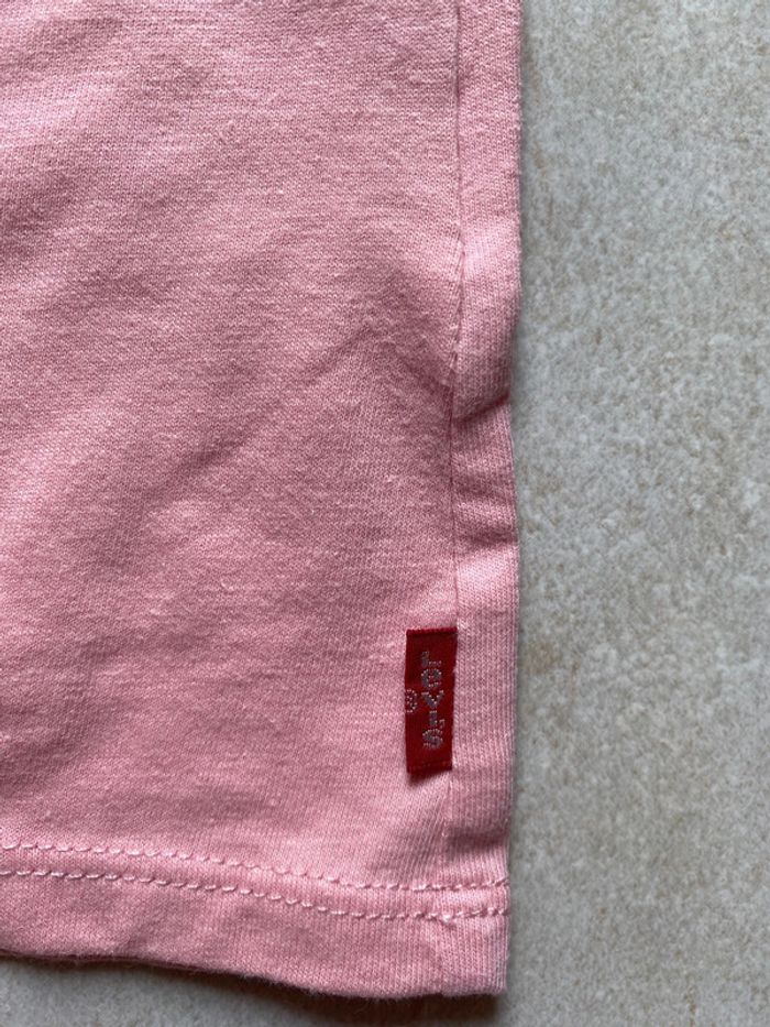 T-shirt fille rose Levis 12 mois - photo numéro 4