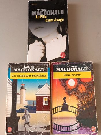 Lot de 3 livres Patricia Macdonald