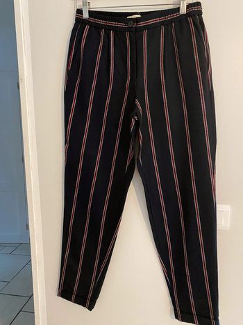 Pantalon rayé marine Esprit