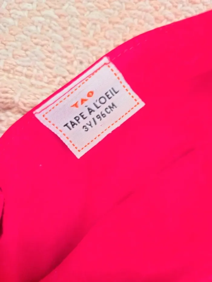 Robe rouge Noël Tape à l'œil 3 ans - photo numéro 3