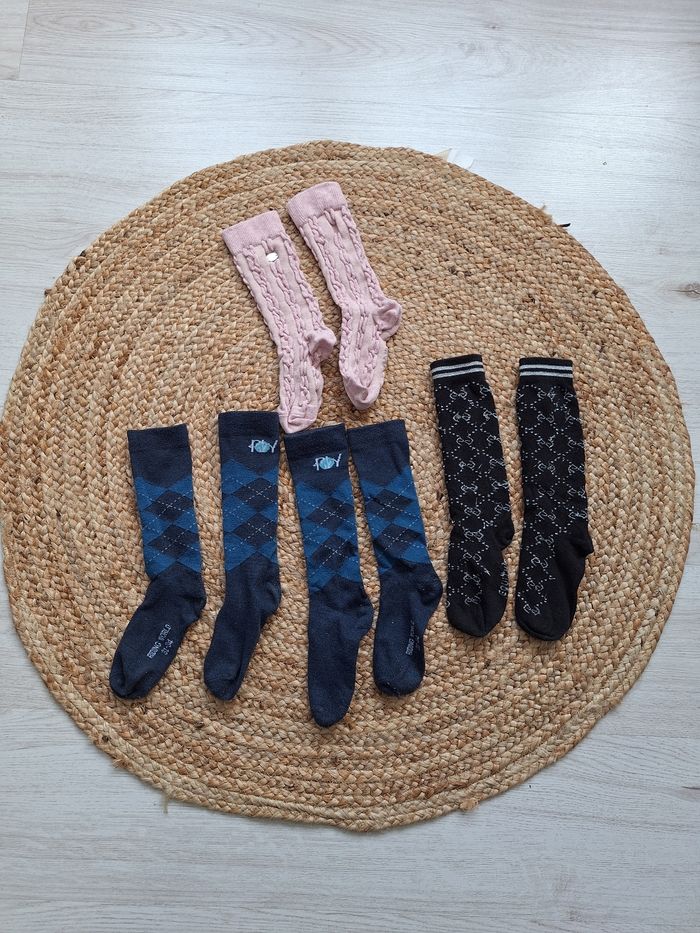 Lot de chaussettes d'équitation 31-34