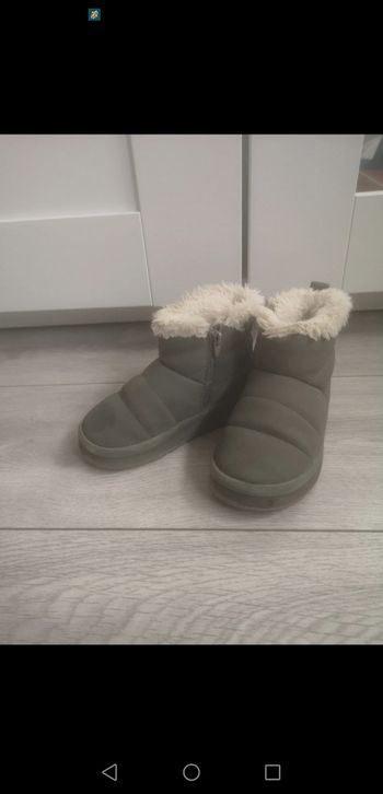 Bottines chaudes grises zara