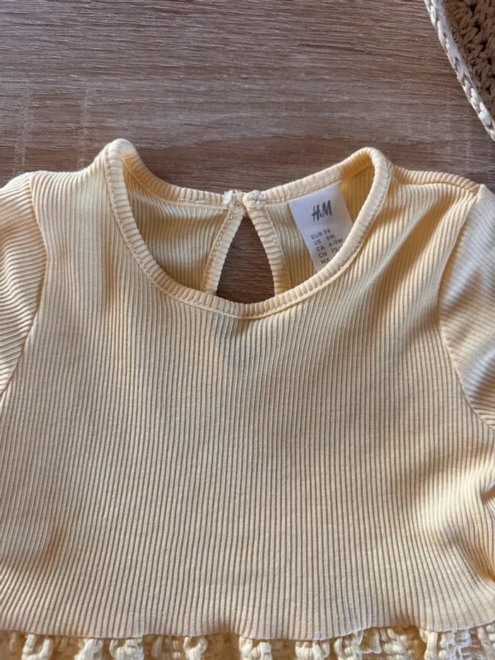 Tenue fille, robe et chapeau bébé fille - photo numéro 2