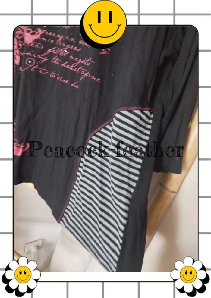 Haut noir et rouge L - photo numéro 6