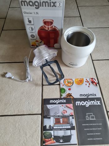 Glacier magimix 1,5L de couleur Blanc neuf