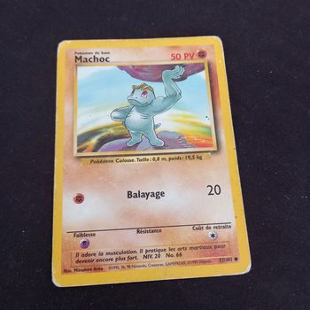 Carte pokemon machoc 52/102