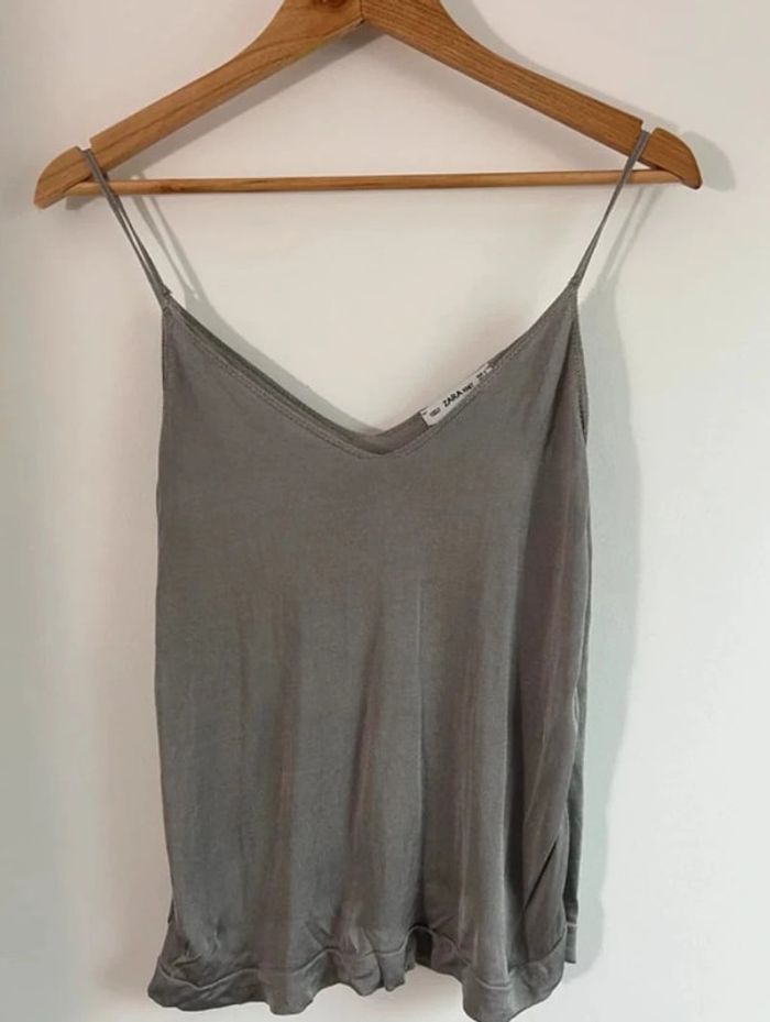 Débardeur gris Zara
