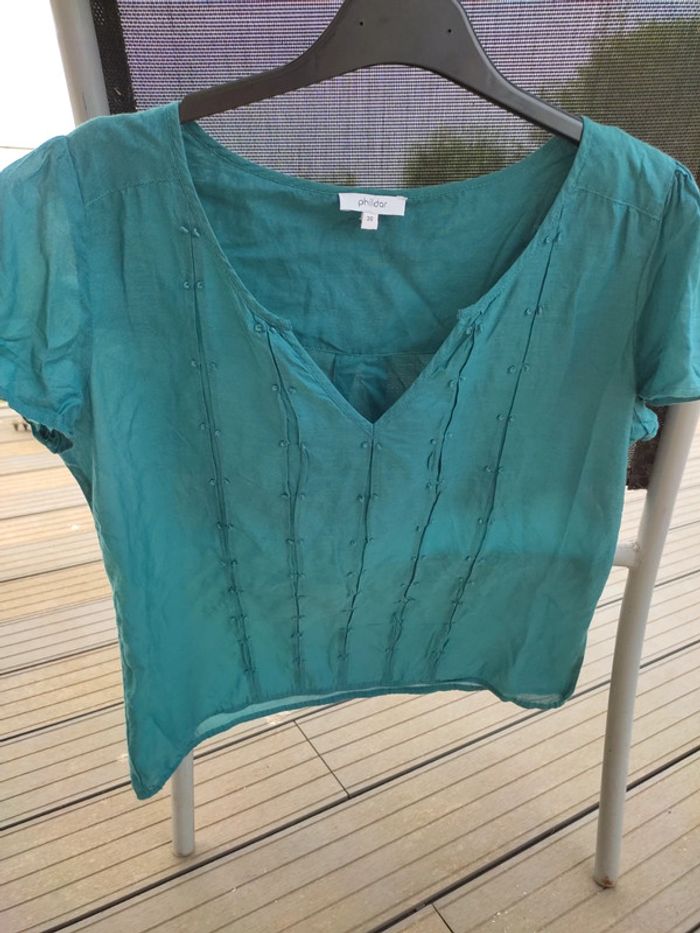 Tunique manches courtes Phildar T.36 - photo numéro 3