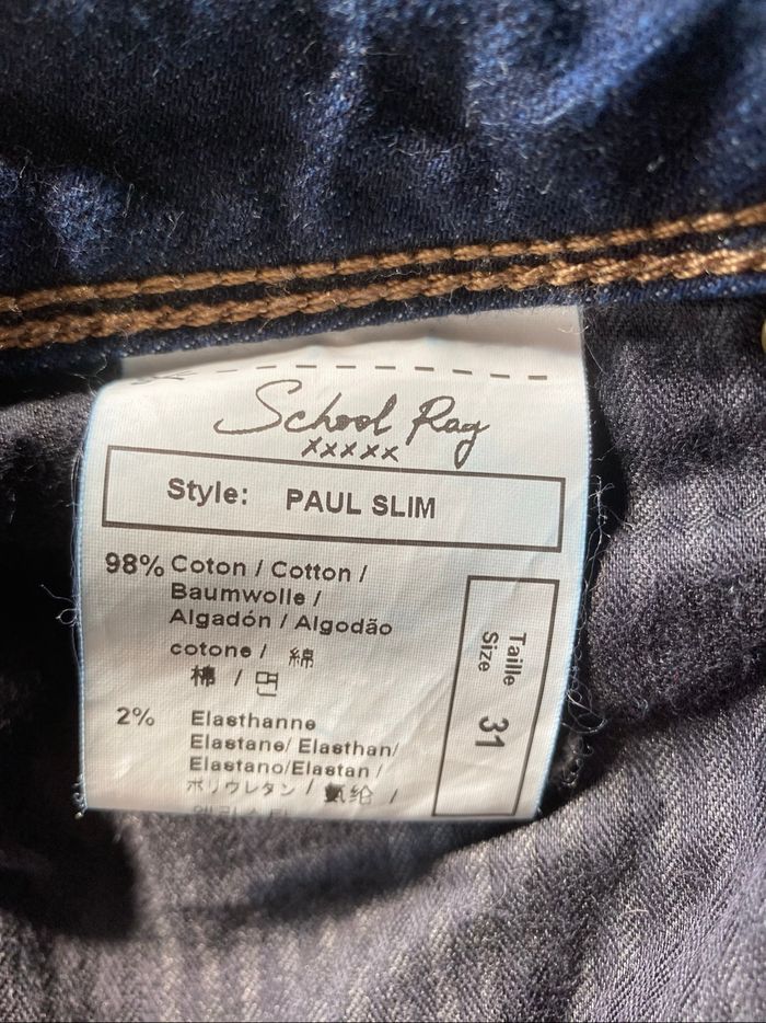 Jeans style Paul slim 31 School Rag - photo numéro 4