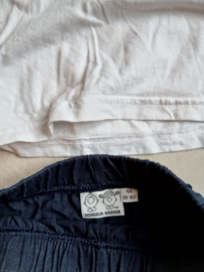 Ensemble T-shirt + short 4ans 98-107cm - photo numéro 3