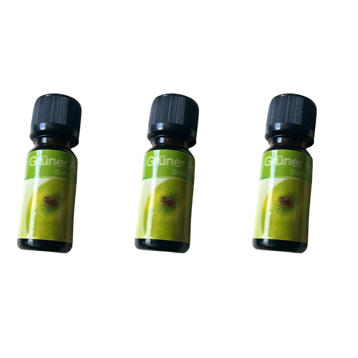 Lot de 3 Huiles Gruner Apfel Duftöl de 10 ml Neuf