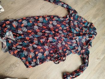 Robe taille 38 in extenso avec motif coraux