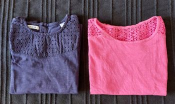 2 tee shirts manches courtes