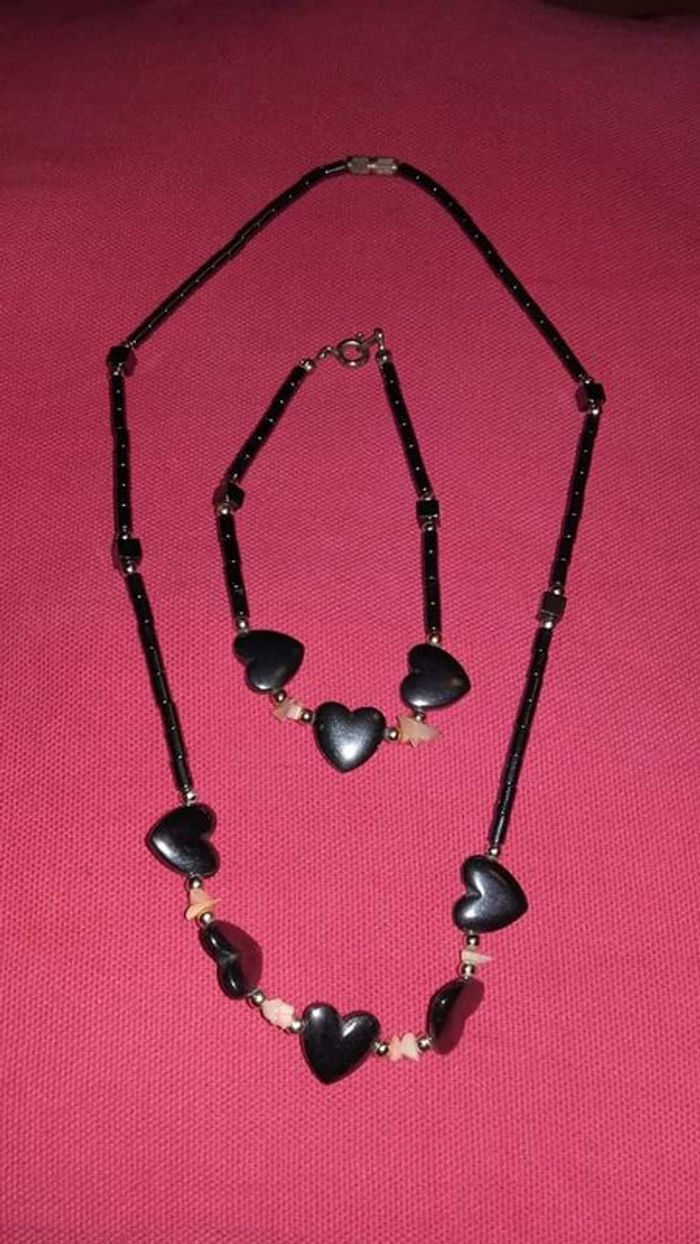 Accessoires de beauté - bijoux fantaisie - ensemble collier et bracelet