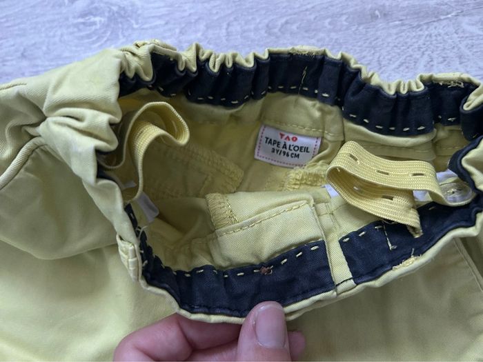 Short chino jaune 3 ans Tape à l’œil - photo numéro 3