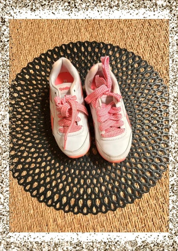 Baskets rose blanche compensée - photo numéro 2