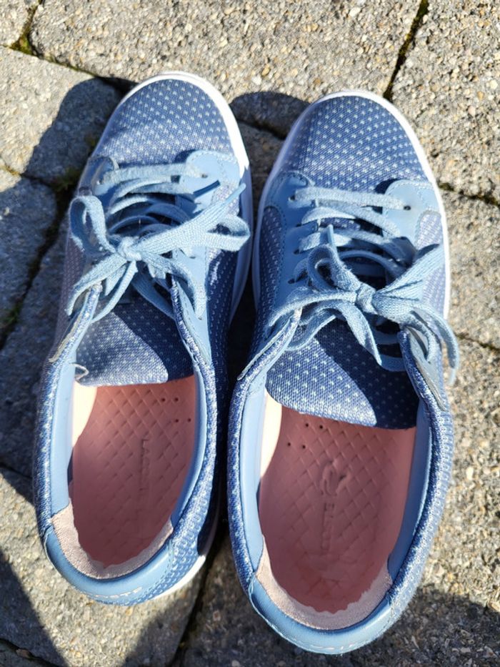 Baskets bleues Lacoste T39 - photo numéro 7