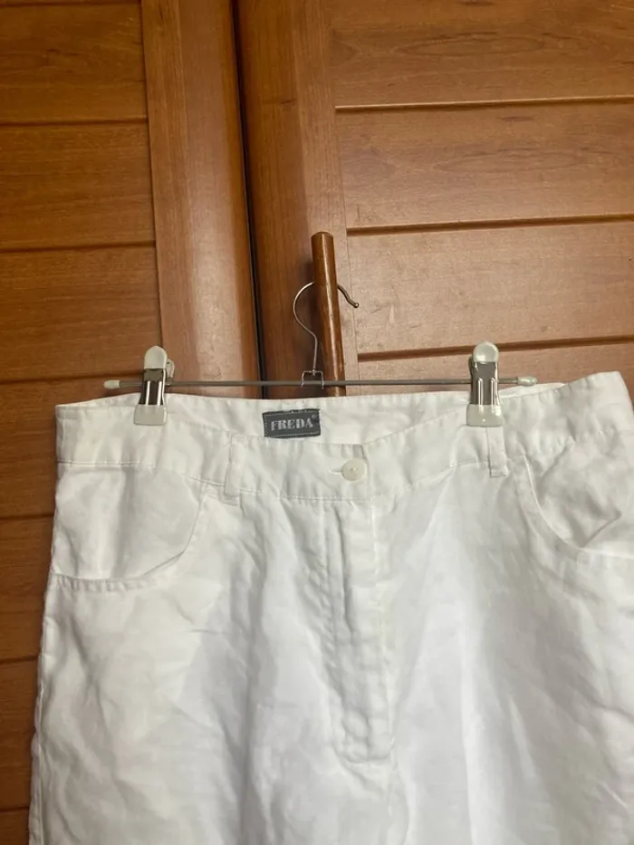 Pantalon Freda femme 40 lin - photo numéro 3