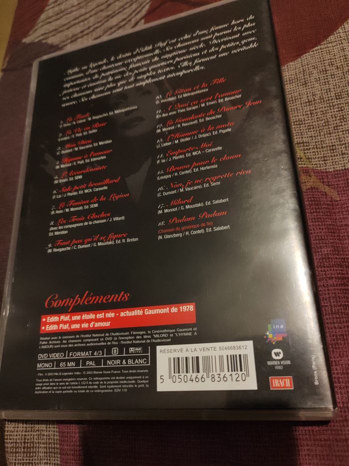 DVD Édith Piaf - photo numéro 3