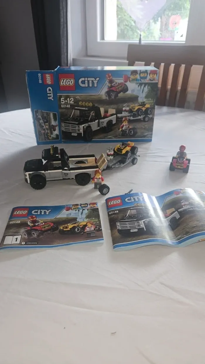 LEGO City 60148- 4×4 avec 2 quads + remorque ( boite & notices)