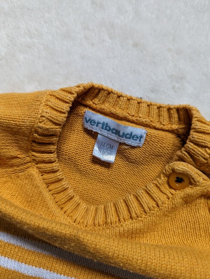 Pull jaune à rayure - photo numéro 3