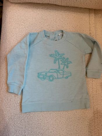 Pull boutchou 36 mois bleu ciel