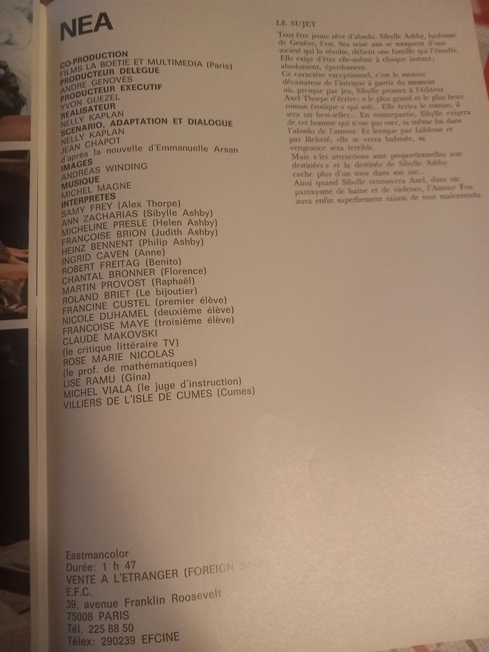 Affiche et synopsis du film : Néa - photo numéro 3