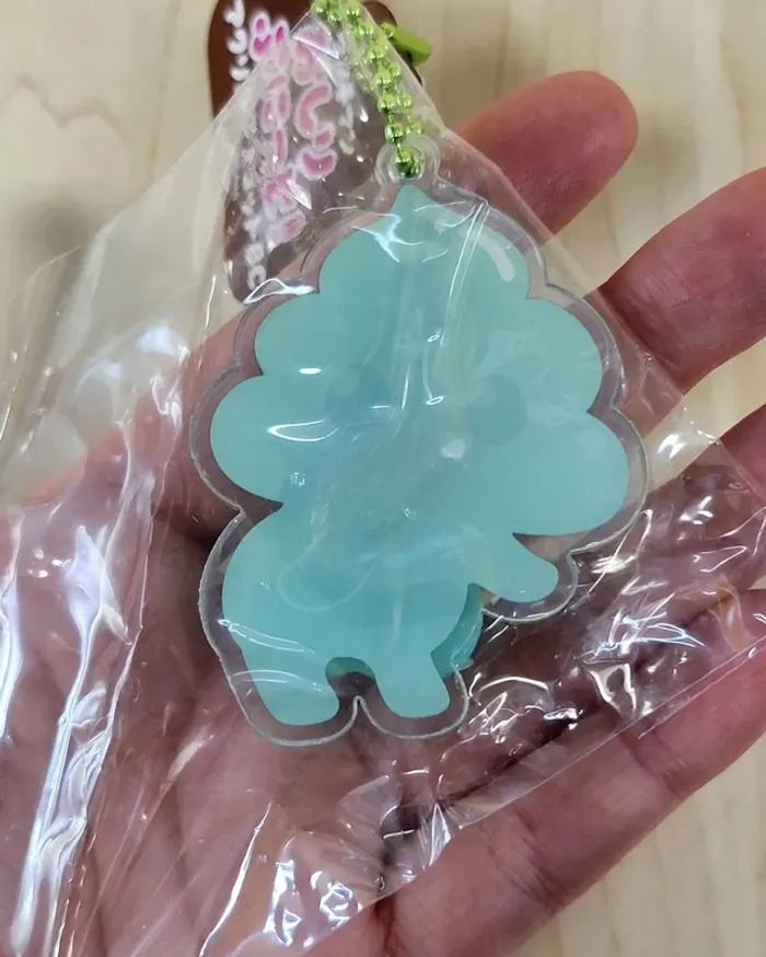 Porte-clefs Fidget "petit caca" vert - photo numéro 3