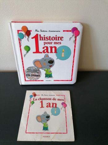 Livre + CD anniversaire  1 histoire pour mes 1 an