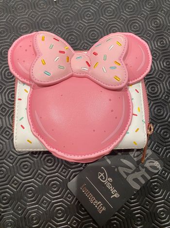 Portefeuille zippé Minnie Mouse Macaron disney loungefly