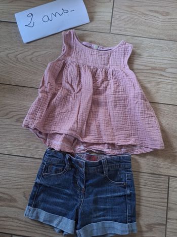 Ensemble été 2 ans fille 