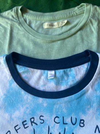 Lot 2 t-shirts océan 8 ans garçon