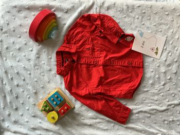 chemise manches longues rouge 3 ans kiabi