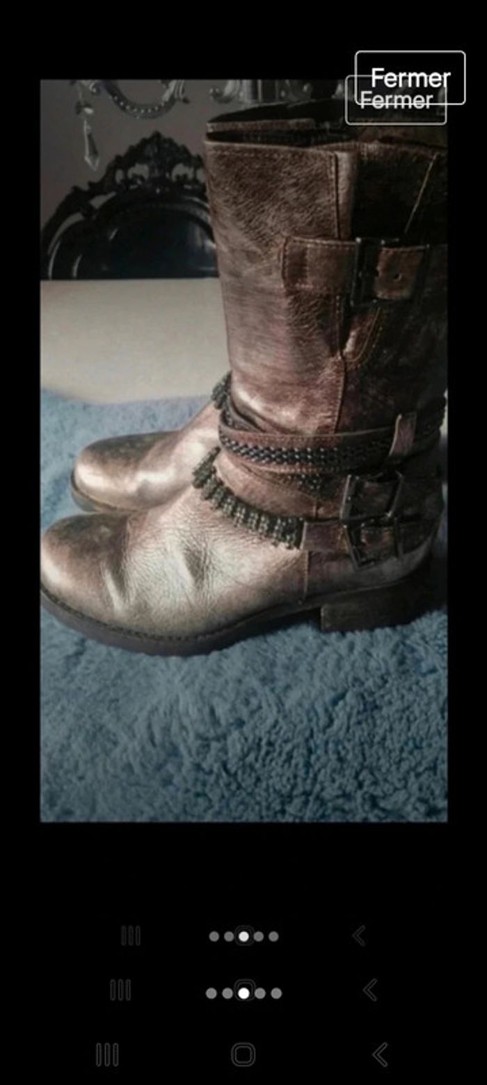 Botte en cuir acheté 198€ - photo numéro 3