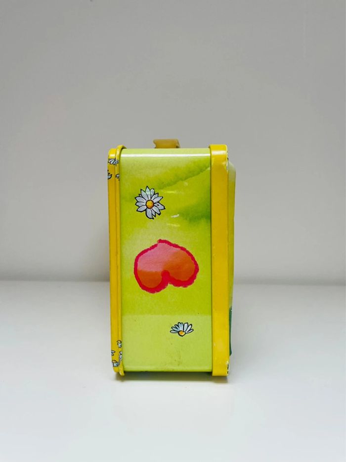 Valise métallique enfant Titi et gros miné jaune vert rose fleur ballon coeur - photo numéro 5