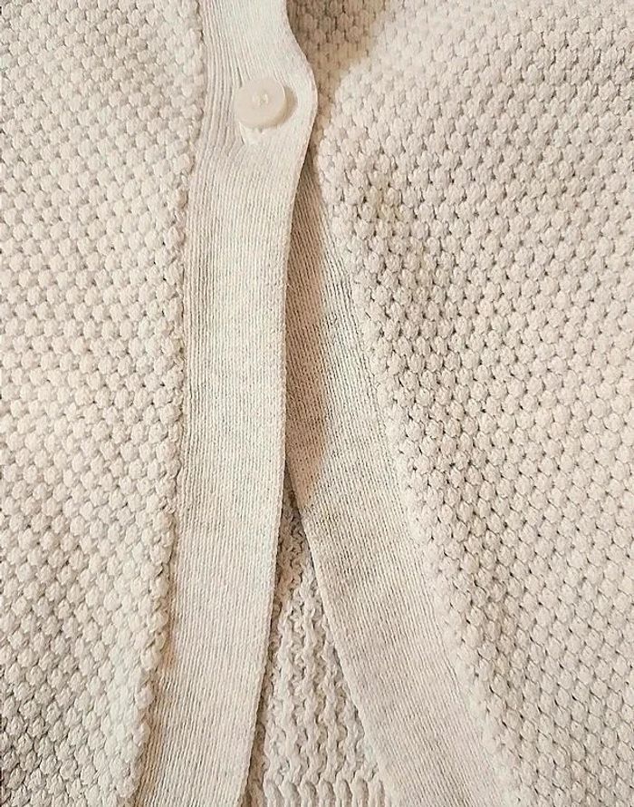 Gilet bébé en coton gris clair Obaibi 6 mois 68 cm - photo numéro 4