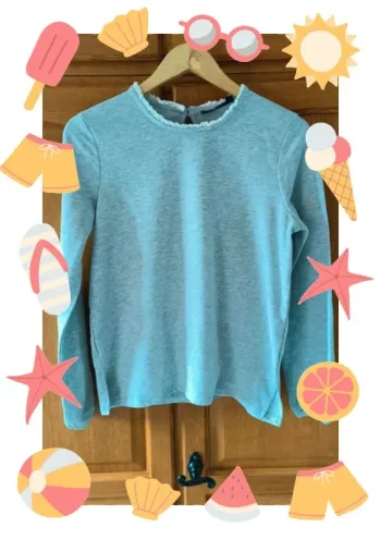 Pull léger avec col fantaisie